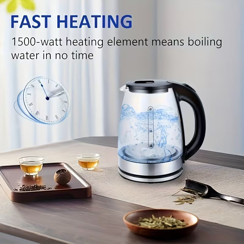 1.8L Glass Electric Kettle - Black