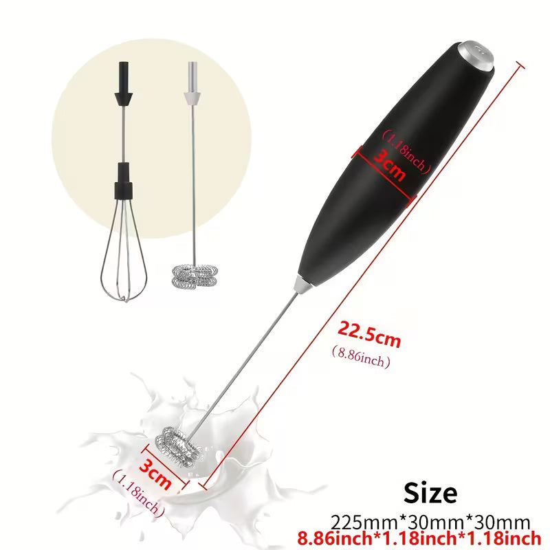 Handheld Electric Milk Frother with Stand