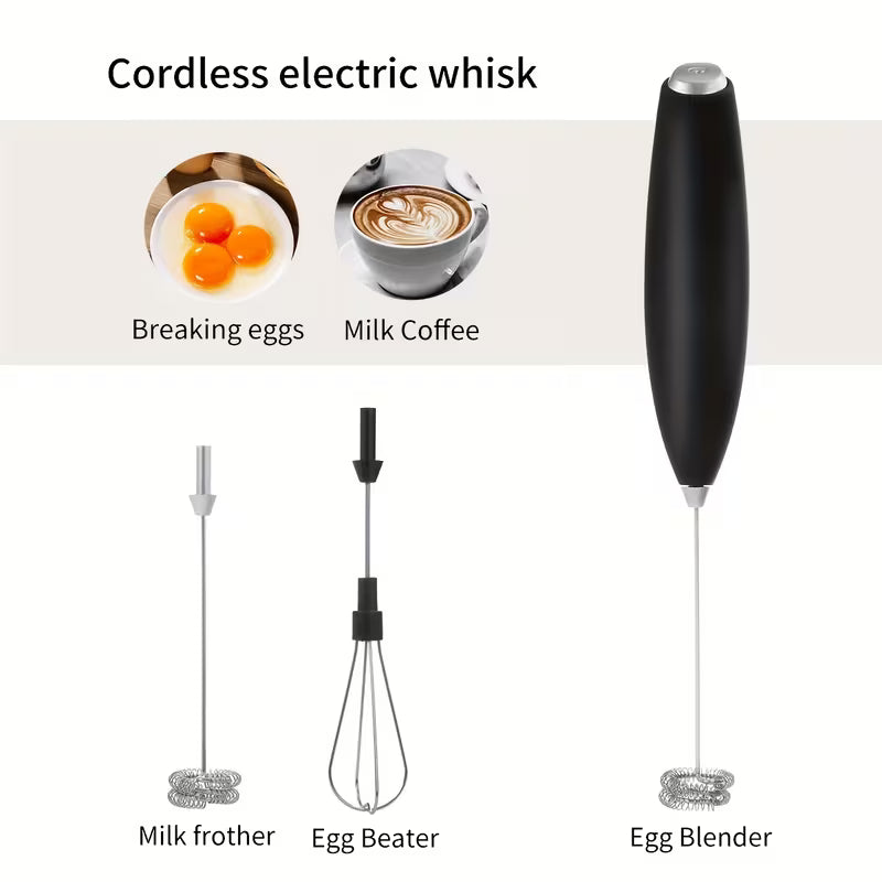 Handheld Electric Milk Frother with Stand