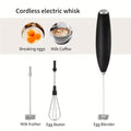 Handheld Electric Milk Frother with Stand