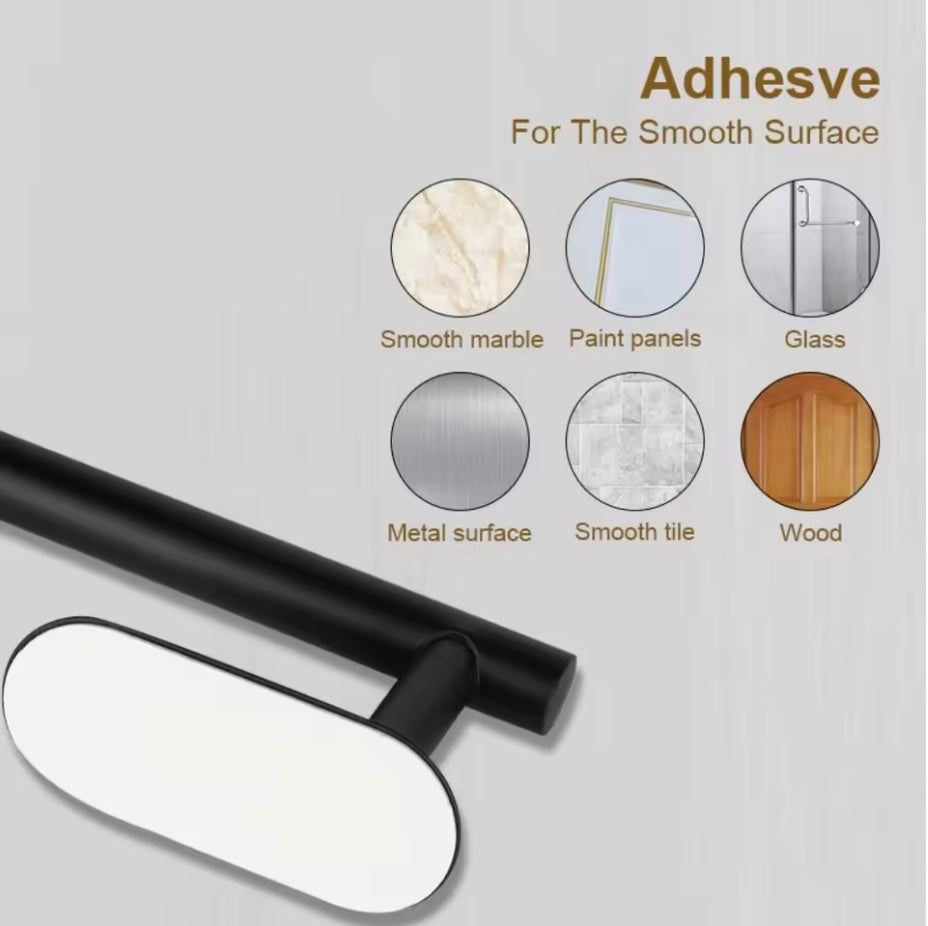 No-Drill Stainless Steel Towel Holder