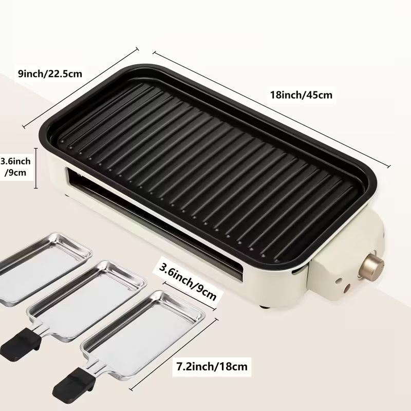 SUSTEAS 1700W Smokeless Indoor Electric Grill