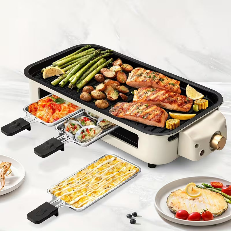 SUSTEAS 1700W Smokeless Indoor Electric Grill