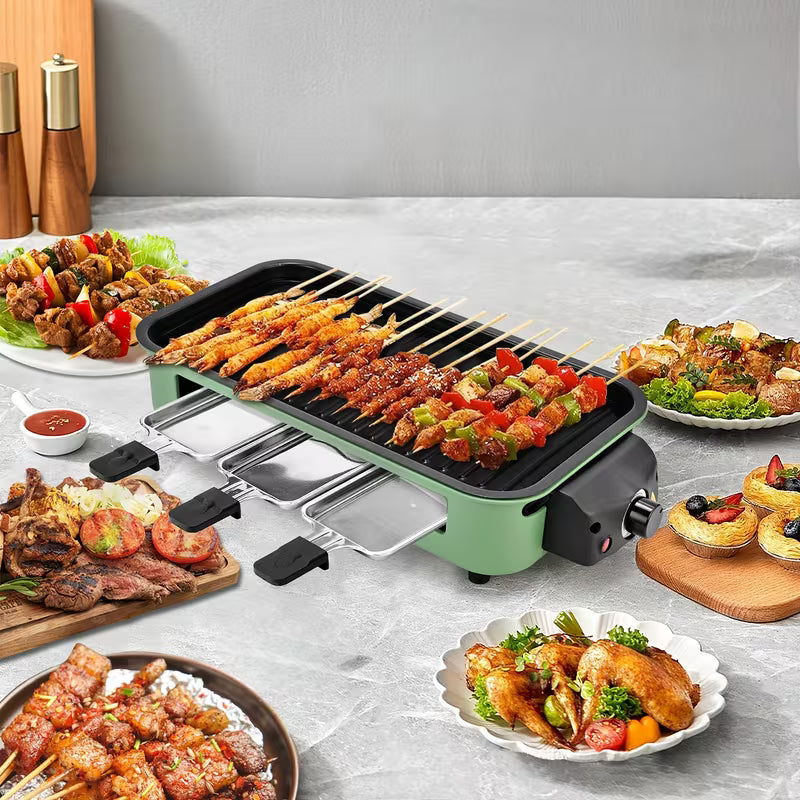 SUSTEAS 1700W Smokeless Indoor Electric Grill